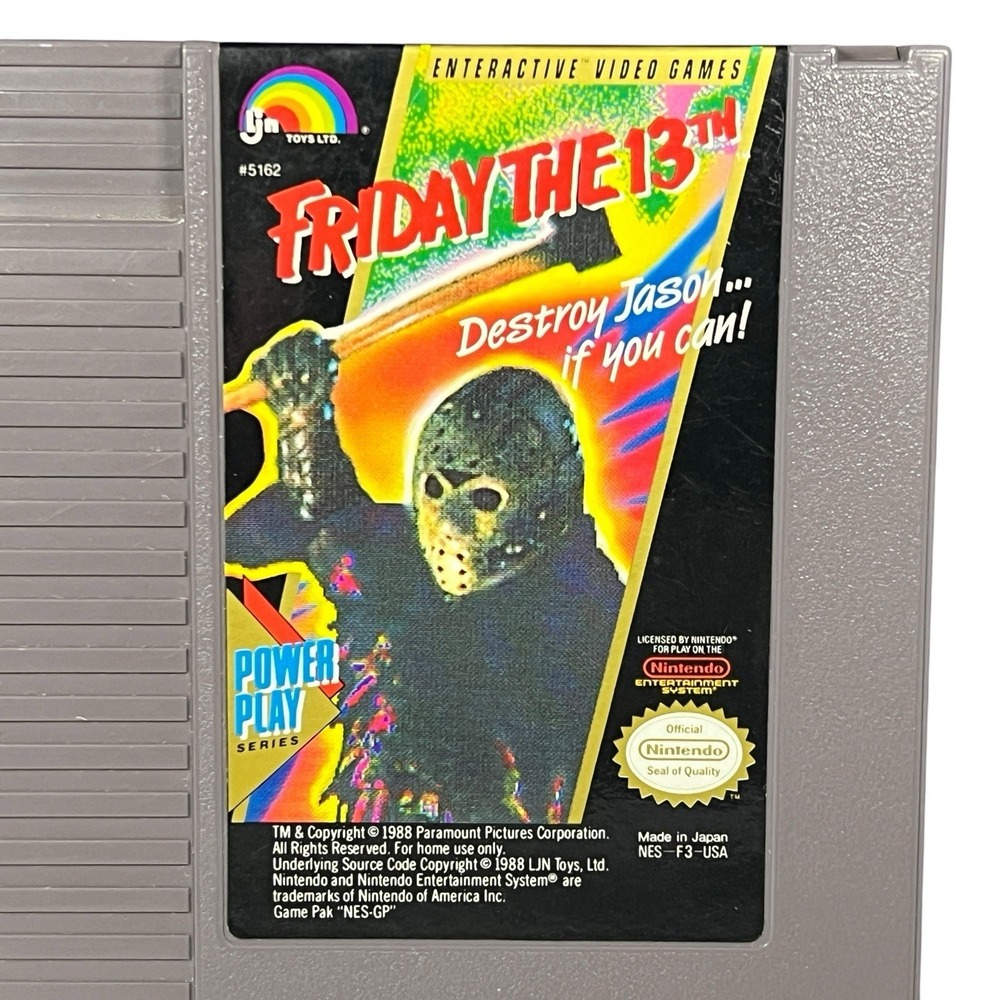 Friday the 13th (Nintendo NES, 1989) Video Game Cartridge LJN - Picture 3 of 9